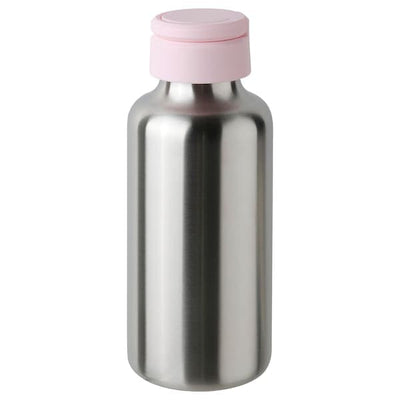 ENKELSPÅRIG - Water bottle, stainless steel/light pink, 0.5 l - best price from Maltashopper.com 90500705