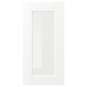 Ikea ENKÖPING - Glass door, white wood effect, 30x60 cm