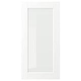 ENKÖPING glass door, white wood effect, 40x80 cm