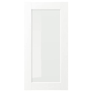 Ikea ENKÖPING - Glass door, white wood effect, 40x80 cm