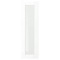 ENKÖPING - Glass door, white wood effect, 30x100 cm - best price from Maltashopper.com 40505786