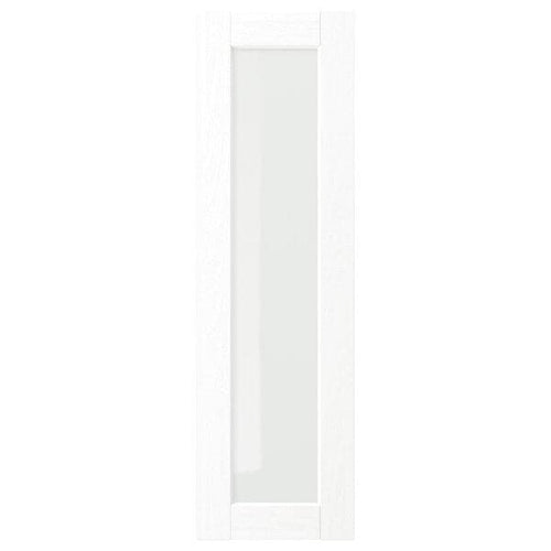ENKÖPING - Glass door, white wood effect, 30x100 cm