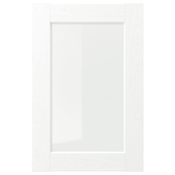 ENKÖPING - Glass door, white wood effect, 40x60 cm - best price from Maltashopper.com 40505791