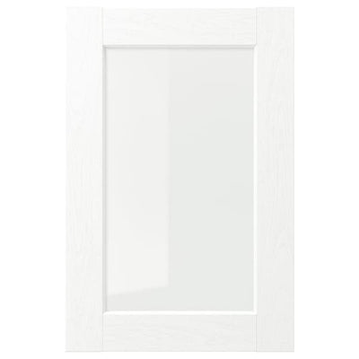 ENKÖPING - Glass door, white wood effect, 40x60 cm - best price from Maltashopper.com 40505791