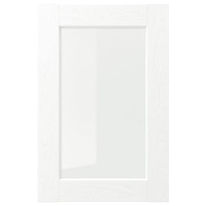 Ikea ENKÖPING - Glass door, white wood effect, 40x60 cm