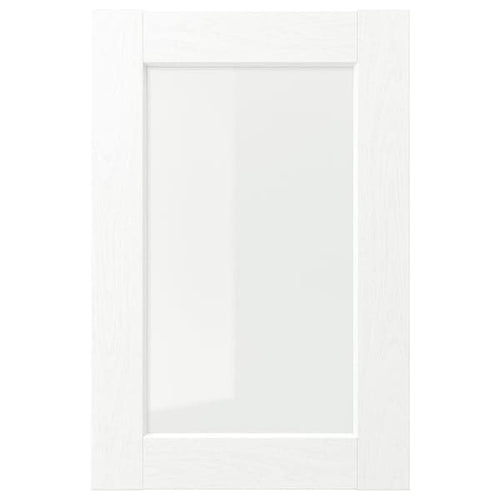 ENKÖPING - Glass door, white wood effect, 40x60 cm
