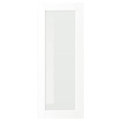 ENKÖPING - Glass door, white wood effect, 40x100 cm - best price from Maltashopper.com 80505789