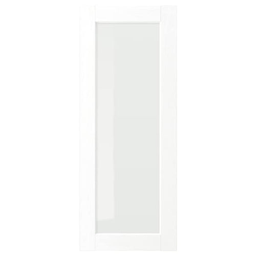ENKÖPING - Glass door, white wood effect, 40x100 cm