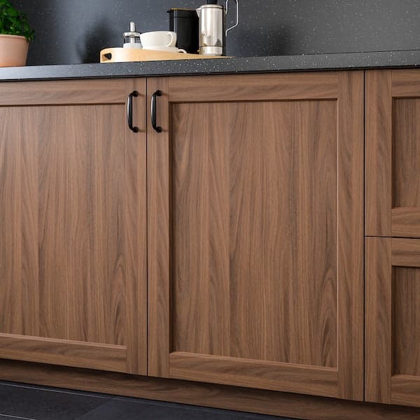Ikea ENKÖPING - Door, brown walnut effect, 30x80 cm