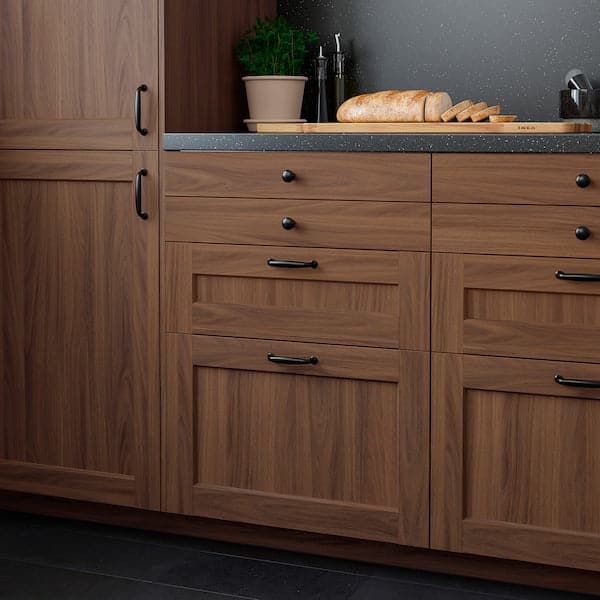 Ikea ENKÖPING - Drawer front, brown walnut effect, 40x40 cm