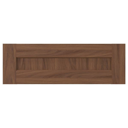ENKÖPING - Drawer front, brown walnut effect, 60x20 cm