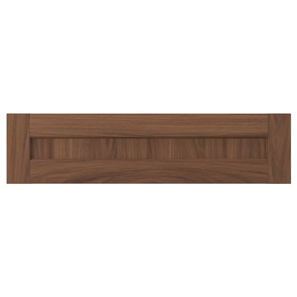 ENKÖPING - Drawer front, brown walnut effect, 80x20 cm