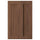 ENKÖPING - ENKÖPING 2-p door f corner base cabinet set, brown walnut effect, 25x80 cm