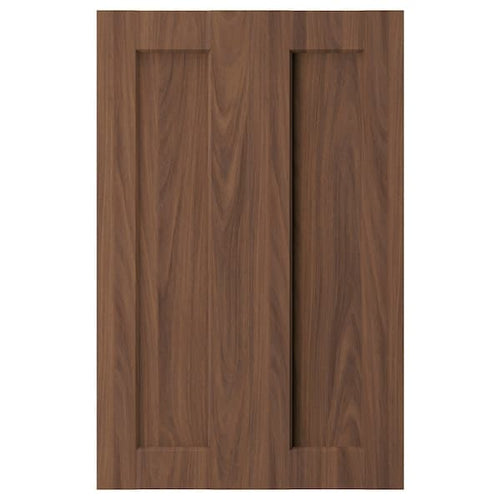 ENKÖPING 2-p door set for corner base cabinet, brown walnut effect,25x80 cm