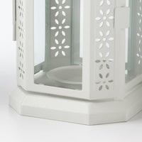 ENRUM - Lantern for tealight, in/outdoor, white, 22 cm - best price from Maltashopper.com 90526357