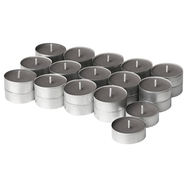 ENSTAKA - Scented tealight, Bonfire/grey, 3.5 hr - best price from Maltashopper.com 00502474