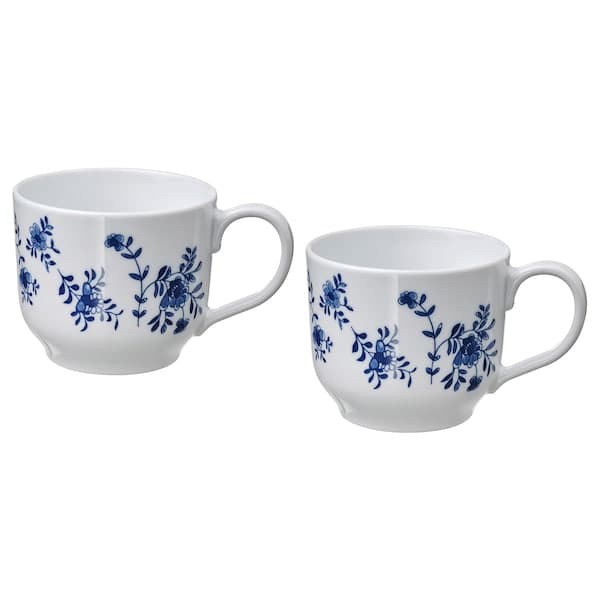 ENTUSIASM - Mug, fantasy/white blue, 50 cl - best price from Maltashopper.com 30539744