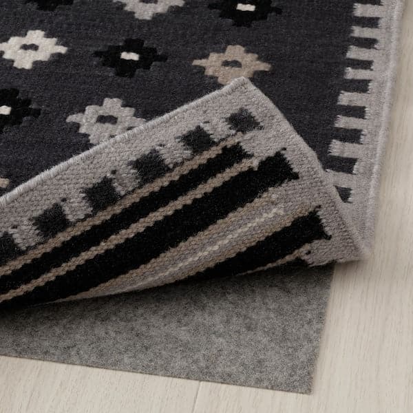 Ikea EREMITGRÖEN - Carpet, flatweave, dark grey, , 170x240 cm