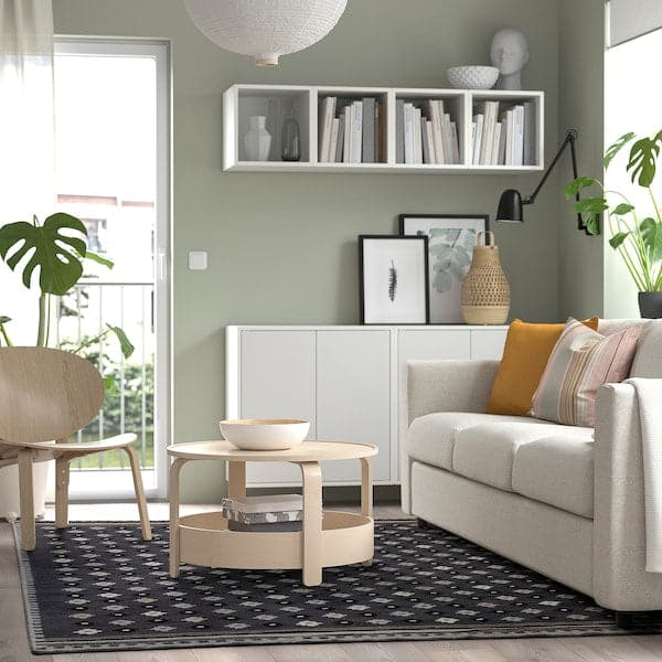 Ikea EREMITGRÖEN - Carpet, flatweave, dark grey, , 170x240 cm