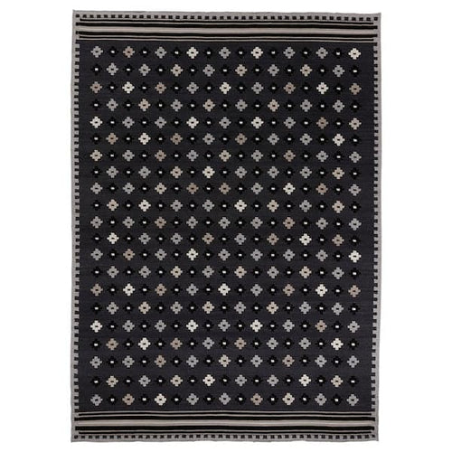 EREMITGRÖEN - Carpet, flatweave, dark grey, , 170x240 cm