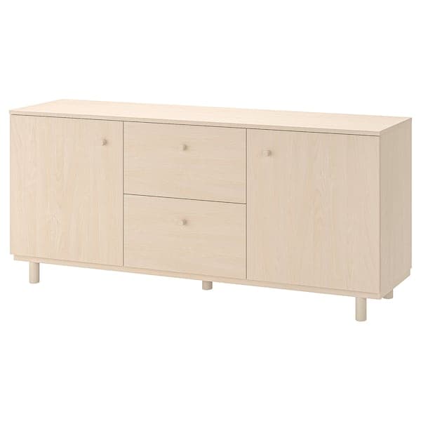 ERSNÄS - Sideboard, birch effect, 180x79 cm - best price from Maltashopper.com 70506746