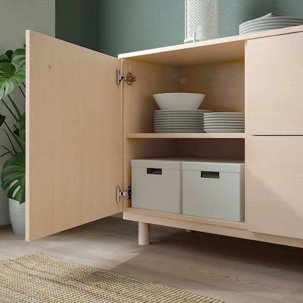 ERSNÄS - Sideboard, birch effect, 180x79 cm - best price from Maltashopper.com 70506746