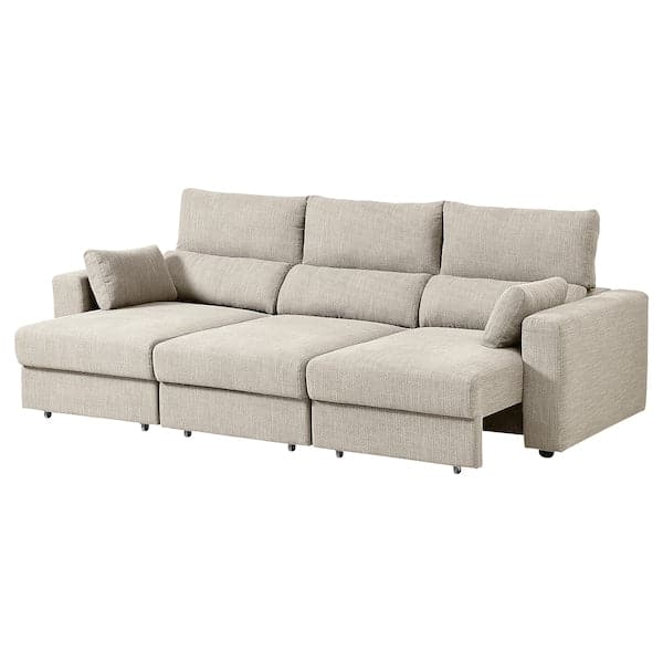 ESKILSTUNA - 3-seater sofa, Hillared beige , - best price from Maltashopper.com 39537397