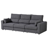ESKILSTUNA 3-seat sofa, Hillared anthracite, 268x100x109 cm