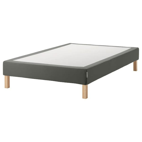 ESPEVÄR Base for slatted mattress/legs - dark grey 140x200 cm , 140x200 cm