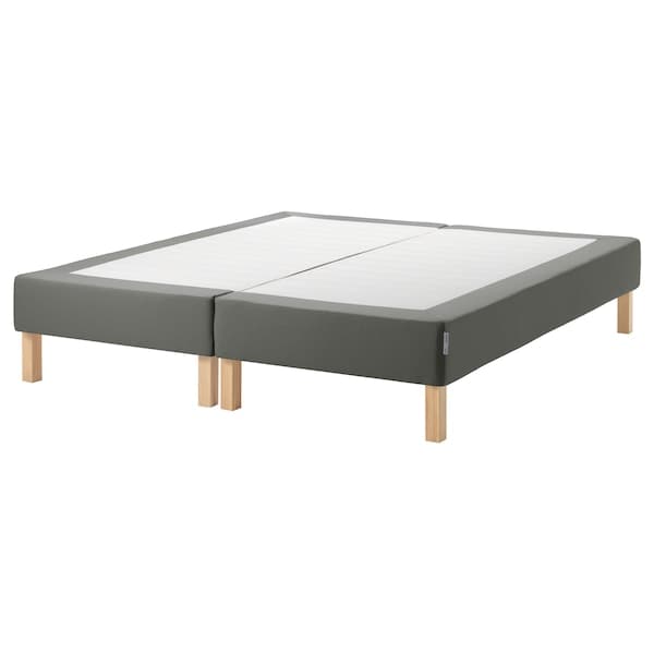 ESPEVÄR Base for slatted mattress/legs - dark grey 160x200 cm , 160x200 cm - Premium Beds & Bed Frames from Ikea - Just €480.99! Shop now at Maltashopper.com