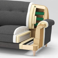 ESSEBODA - 2-seater sofa, Knäbäck light beige/brown , - best price from Maltashopper.com 49443483