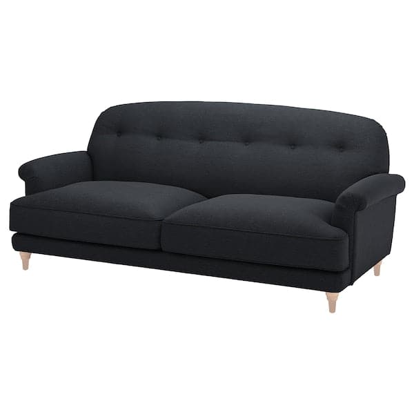 ESSEBODA - 3-seater sofa, Knäbäck/anthracite birch , - best price from Maltashopper.com 49443529