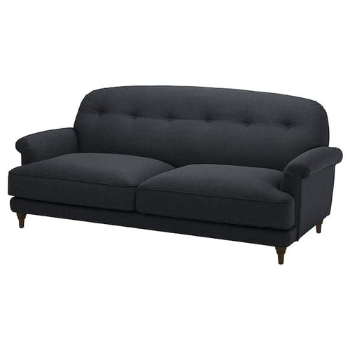 ESSEBODA - 3-seat sofa, Knäbäck anthracite / brown