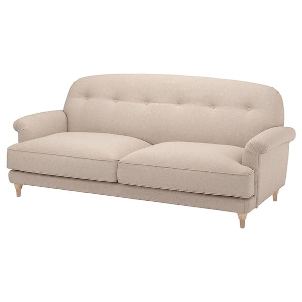 ESSEBODA - 3-seater sofa, Knäbäck/light birch beige , - best price from Maltashopper.com 49443534