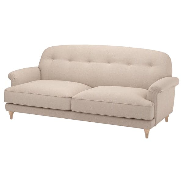 ESSEBODA - 3-seater sofa, Knäbäck/light birch beige ,