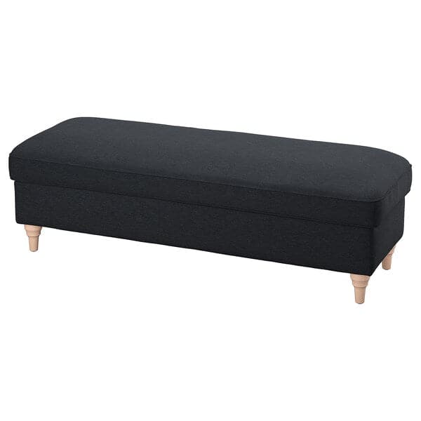 ESSEBODA - Bench with Storage, Knäbäck / birch anthracite ,