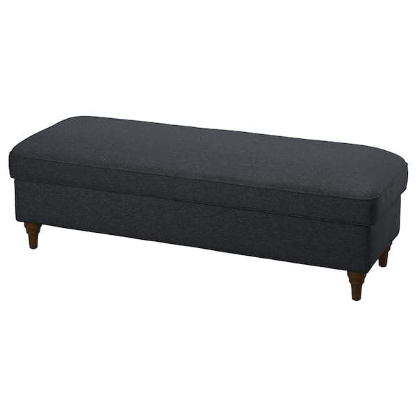 ESSEBODA - Bench with Storage, Knäbäck anthracite/brown , - best price from Maltashopper.com 39443407