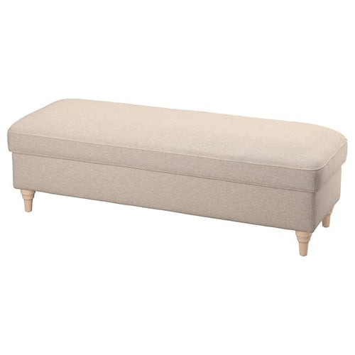 ESSEBODA - Bench with Storage, Knäbäck/light birch beige ,