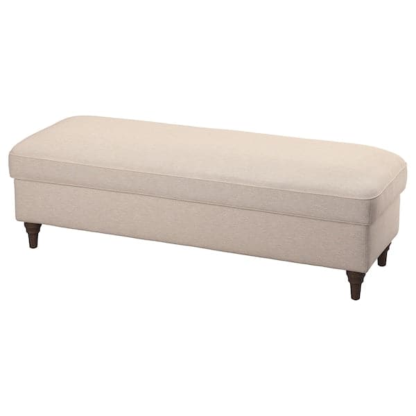 ESSEBODA - Bench with Storage, Knäbäck light beige/brown ,