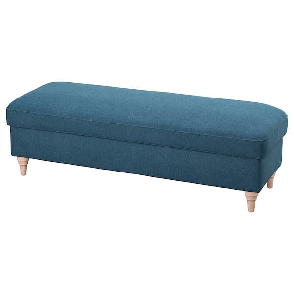 ESSEBODA - Bench with storage, Tallmyra / birch blue
