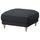 ESSEBODA - Footstool, Knäbäck / birch anthracite ,