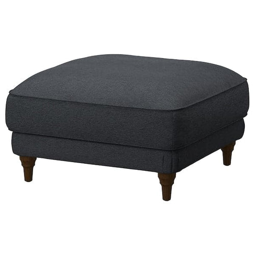 ESSEBODA - Footstool, Knäbäck anthracite/brown ,