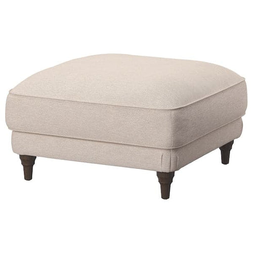 ESSEBODA - Footstool, Knäbäck light beige/brown ,