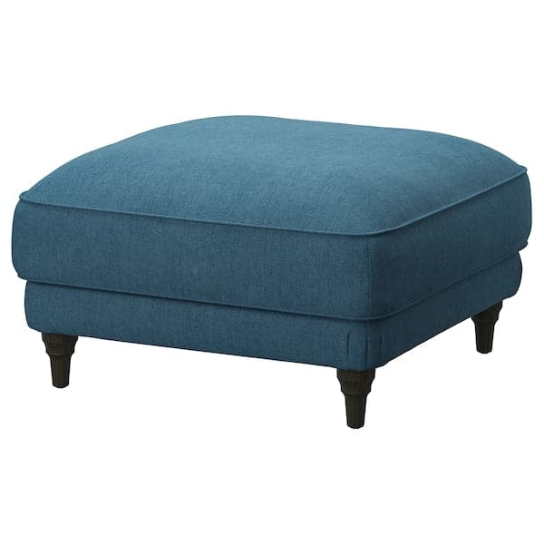 ESSEBODA - Footstool, Tallmyra blue / brown ,