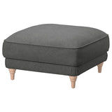 ESSEBODA footstool, Tallmyra/medium grey birch, 77x44x77 cm