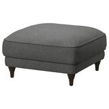 ESSEBODA footstool, Tallmyra medium grey/brown, 77x44x77 cm