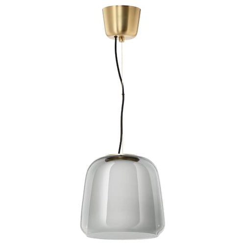 EVEDAL - Pendant lamp, grey, 28 cm