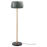 EVEDAL floor lamp, marble/grey, 41 cm
