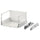 EXCEPTIONELL drawer, high with push to open, white