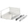 EXCEPTIONELL drawer, high with push to open, white, 40x60 cm